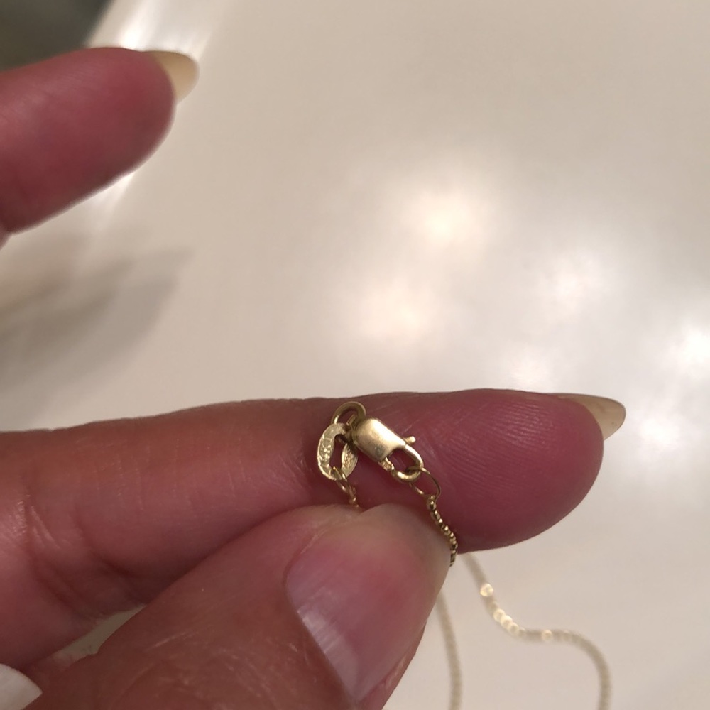 14k Sydney Evan diamond heart and key necklace - Picture 6 of 6